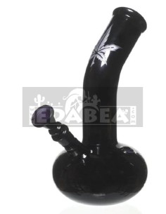 Bong de vidrio negro maria 22 cm