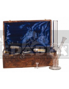 Bong de vidrio 37 cms + accesorios