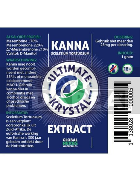 Kanna Krystal Estratto Definitivo 1g