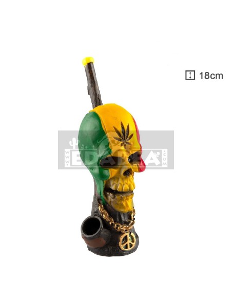 Tubo con teschio rasta