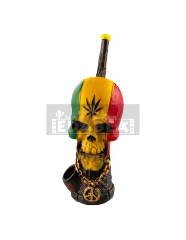 Cachimbo Rasta Skull