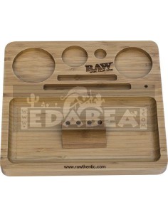 Bandeja de liar de bambú RAW