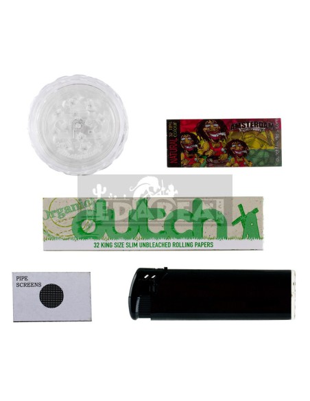 Acheter kit bong en verre 12 cm avec accessoires | Edabea