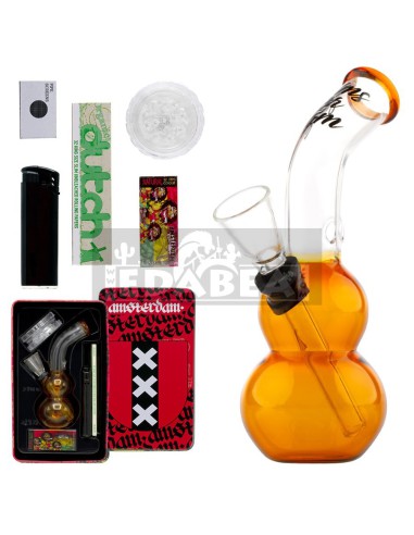 Comprare kit bong in vetro 12 cm con accessori | Edabea