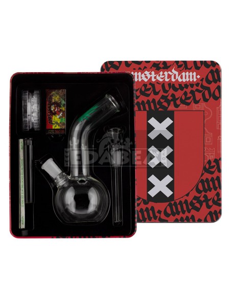 Comprar kit bong de vidro 16 cm com acessórios | Edabea