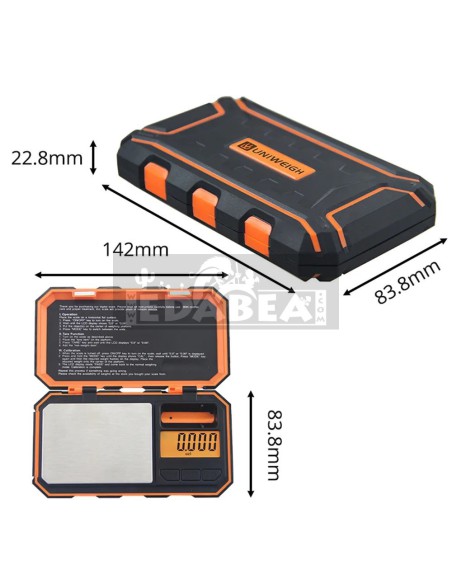 Präzisionswaage bis 50 Gramm mit LCD-Display