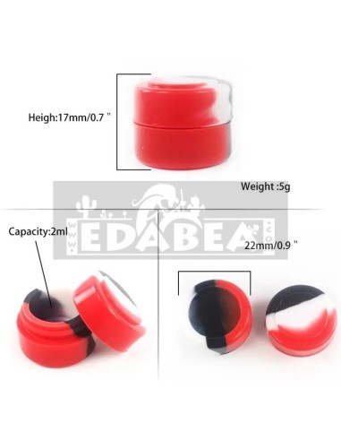 Barattolo in silicone 2 ml per conservazione sicura