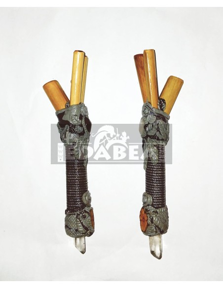 Kuripe Double Blow: Handmade Accessory for Rapé