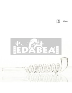 Glaspfeife Spirale 17 cm | Glaspfeife | Edabea