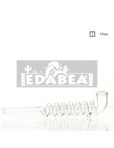 Glaspfeife Spirale 17 cm | Glaspfeife | Edabea