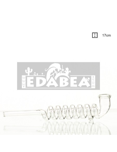 Glaspfeife Spirale 17 cm | Glaspfeife | Edabea