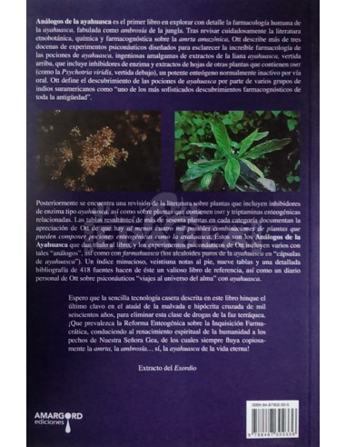 Análogos de la Ayahuasca