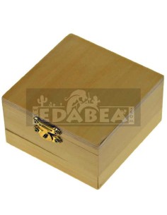 Wooden box with sieve
